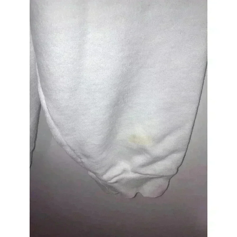 Talentless Less Talent Logo Hoodie White Women’s Size L